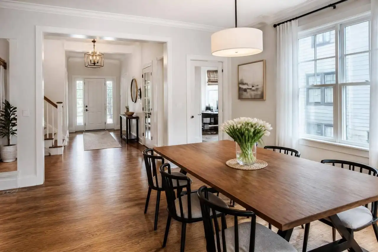 Dining room polished after a Helper visit